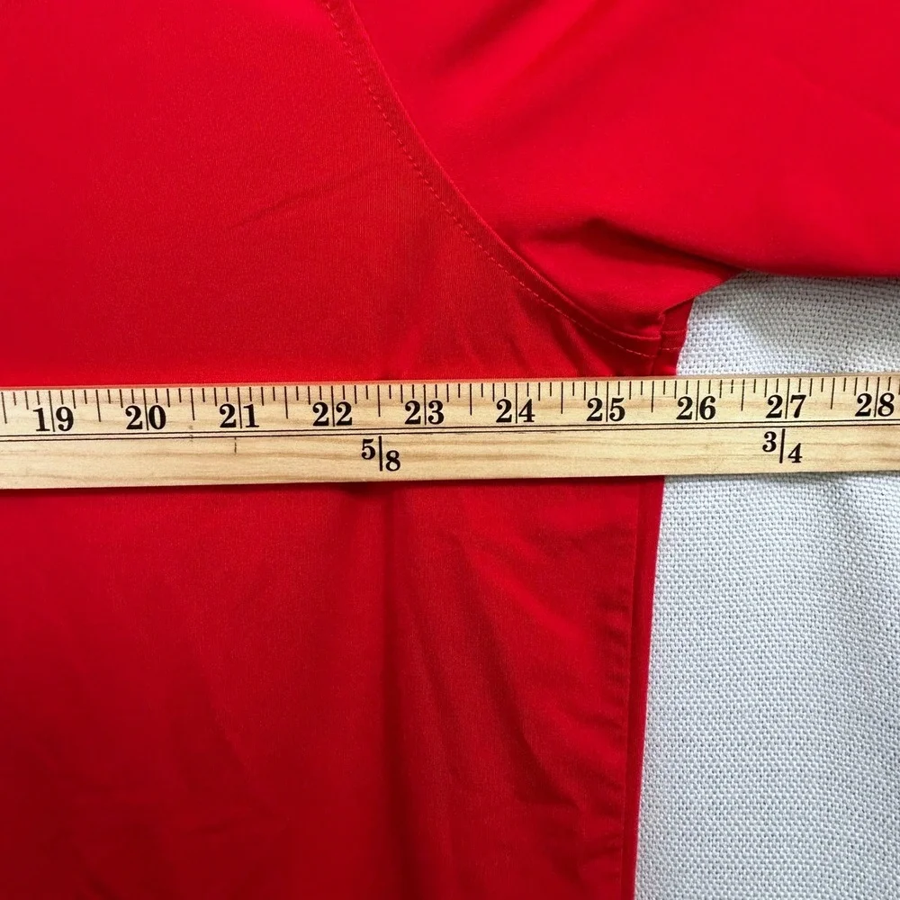 FootJoy FJ Athletic Fit Golf Polo Shirt Mens 2XL Red Striped Performance Stretch